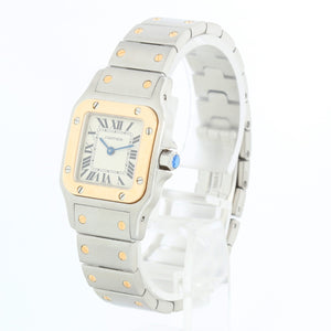 Cartier Santos Ladies 24mm Steel & Gold 2-Tone Watch 1567 W20012C4