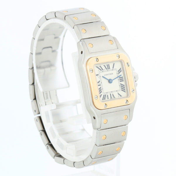 Cartier Santos Ladies 24mm Steel & Gold 2-Tone Watch 1567 W20012C4