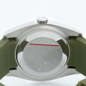 Rolex Oyster Perpetual Stainless Steel  Men's Watch 116000 with Rubber Strap