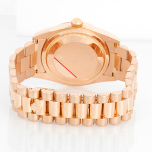Men's Rolex Rose Gold President Day-Date Watch 118235 Rose Dial