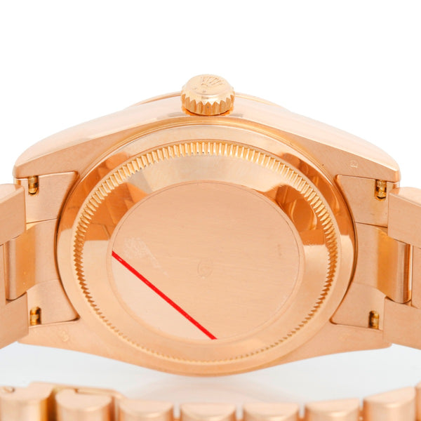 Men's Rolex Rose Gold President Day-Date Watch 118235 Rose Dial