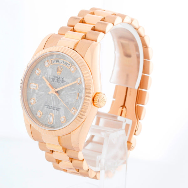 Rolex President Day-Date Meteorite Diamond Dial 118235