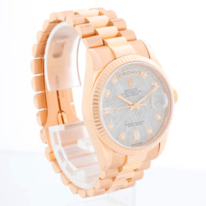 Rolex President Day-Date Meteorite Diamond Dial 118235