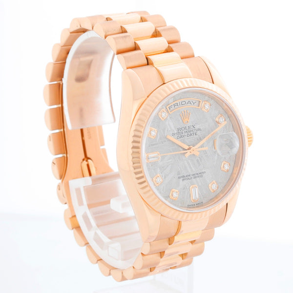 Rolex President Day-Date Meteorite Diamond Dial 118235