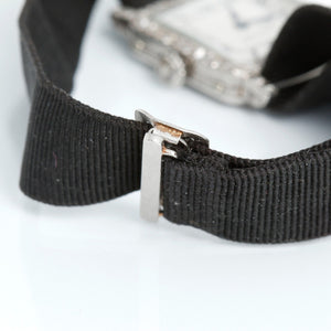 Very Rare & Collectable Cartier Paris Art Deco Platinum Diamond Ladies Watch