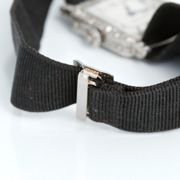 Very Rare & Collectable Cartier Paris Art Deco Platinum Diamond Ladies Watch