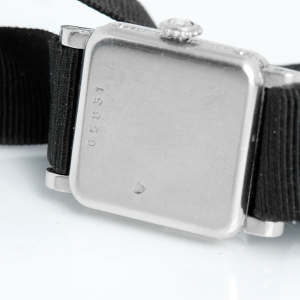 Very Rare & Collectable Cartier Paris Art Deco Platinum Diamond Ladies Watch