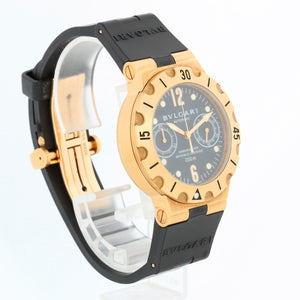 Bvlgari Diagono Scuba Chronograph Men's Yellow Gold Watch SC 38 G