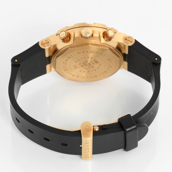 Bvlgari Diagono Scuba Chronograph Men's Yellow Gold Watch SC 38 G