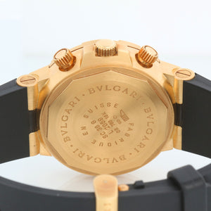 Bvlgari Diagono Scuba Chronograph Men's Yellow Gold Watch SC 38 G