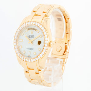 Men's Diamond Rolex Masterpiece / Pearlmaster 18k Yellow Gold Watch 18948