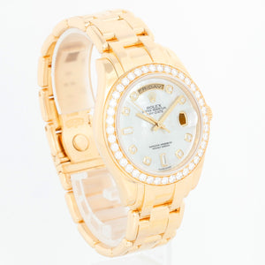 Men's Diamond Rolex Masterpiece / Pearlmaster 18k Yellow Gold Watch 18948