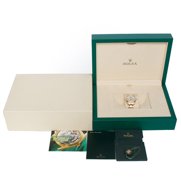Men's Diamond Rolex Masterpiece / Pearlmaster 18k Yellow Gold Watch 18948
