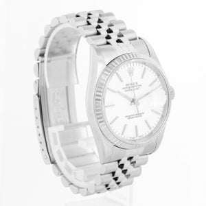 Rolex Datejust Men's Stainless Steel Watch 16234 White Stick Dial