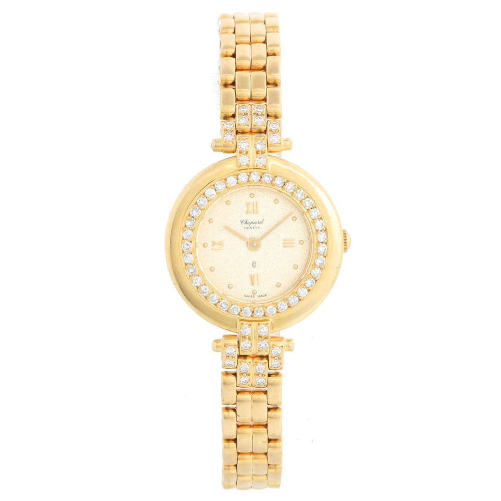 Chopard 18k Yellow Gold Diamond Ladies Watch 887/1