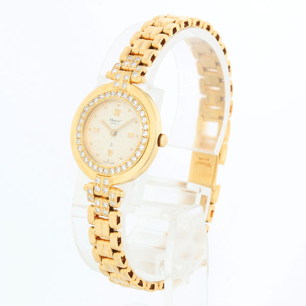 Chopard 18k Yellow Gold Diamond Ladies Watch 887/1