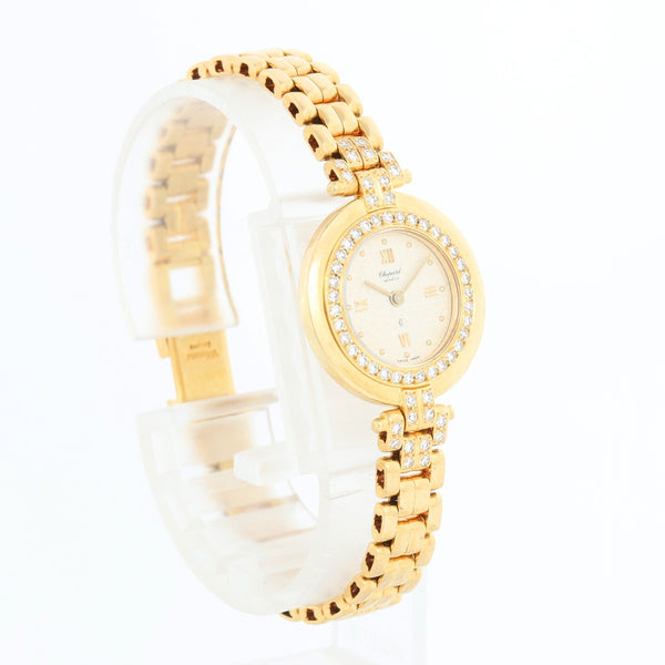 Chopard 18k Yellow Gold Diamond Ladies Watch 887/1