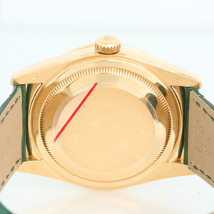 Rolex Day-Date Green President 18K Yellow Gold Men's Watch 118138