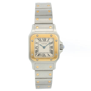 Cartier Santos Ladies 24mm Steel & Gold 2-Tone Watch W20012C4 1567