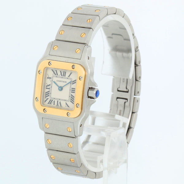 Cartier Santos Ladies 24mm Steel & Gold 2-Tone Watch W20012C4 1567