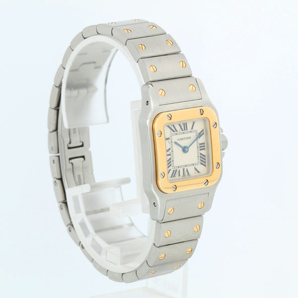 Cartier Santos Ladies 24mm Steel & Gold 2-Tone Watch W20012C4 1567