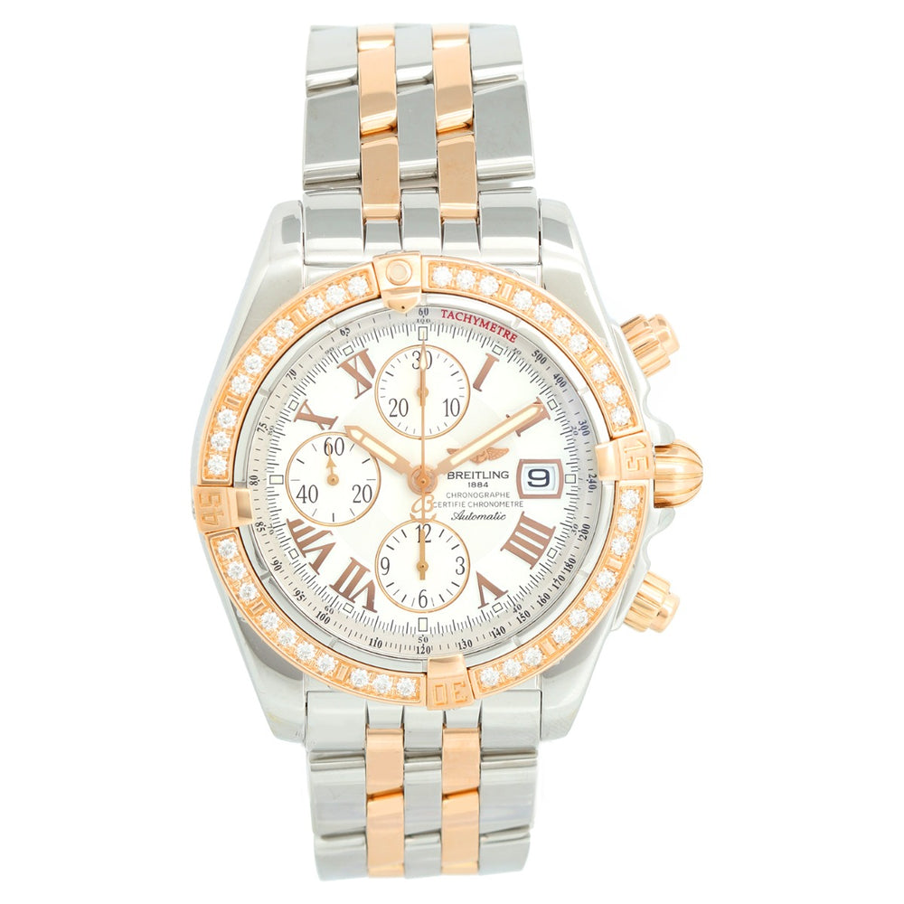 Breitling Chronomat Evolution 2-Tone Diamond Watch C13356