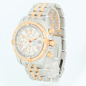 Breitling Chronomat Evolution 2-Tone Diamond Watch C13356