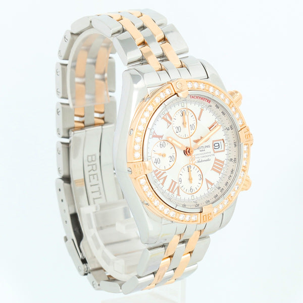 Breitling Chronomat Evolution 2-Tone Diamond Watch C13356