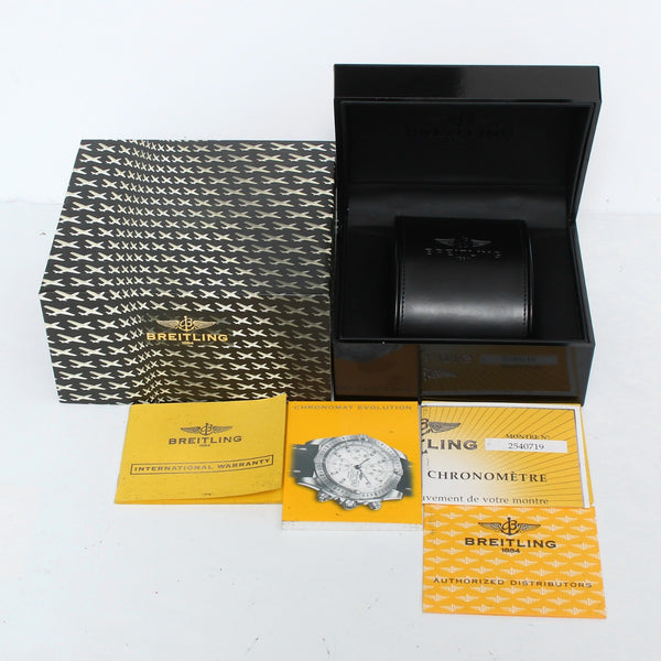 Breitling Chronomat Evolution 2-Tone Diamond Watch C13356