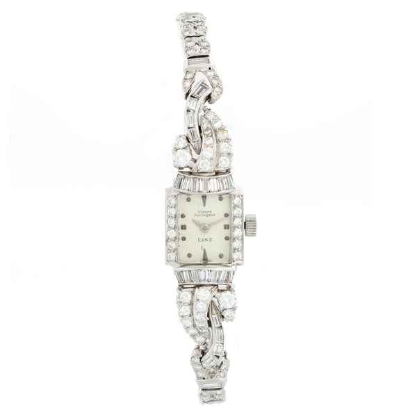 Girard-Perregaux Retailed by Linz Platinum Diamond Watch