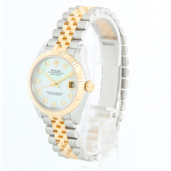 Rolex Datejust Midsize 2-Tone Mother of Pearl Watch 278273
