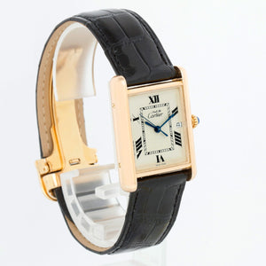 Cartier Must de Cartier Argent Roman Numerals  Quartz Watch Ref. 2413