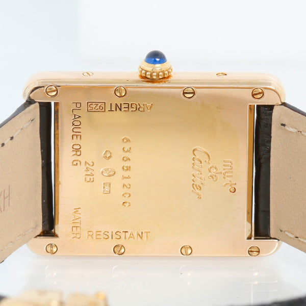 Cartier Must de Cartier Argent Roman Numerals  Quartz Watch Ref. 2413