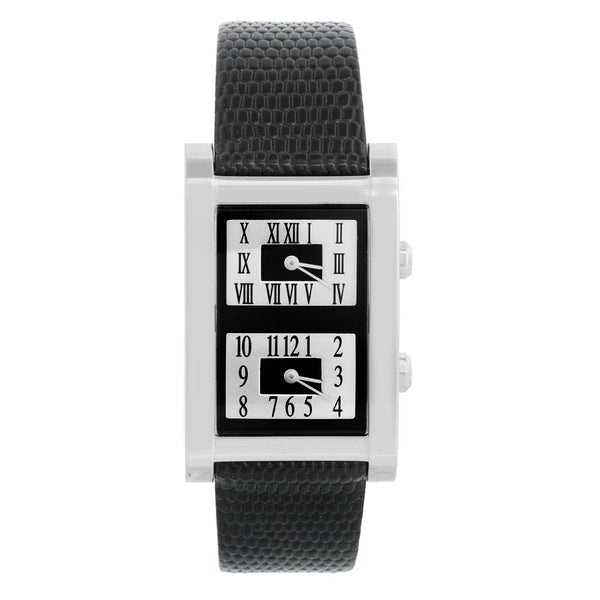 Graff 18K White gold Dual Time Zone Quartz Watch