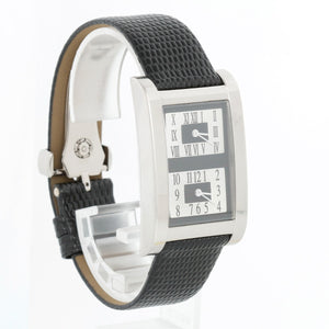 Graff 18K White gold Dual Time Zone Quartz Watch