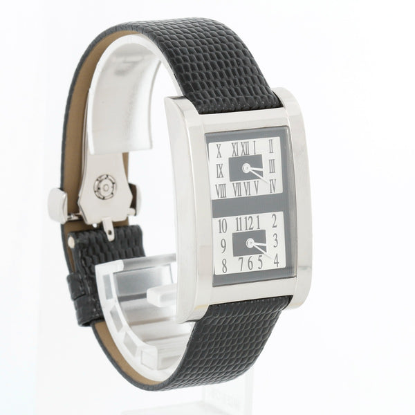 Graff 18K White gold Dual Time Zone Quartz Watch