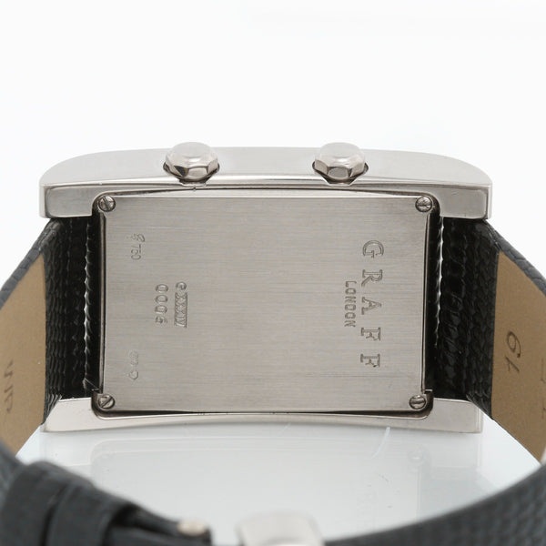 Graff 18K White gold Dual Time Zone Quartz Watch