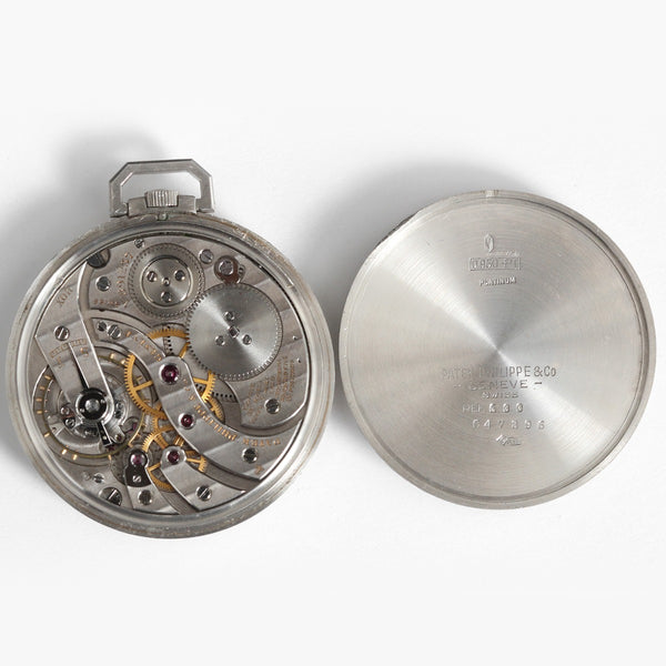 Vintage Patek Philippe Platinum Pocket Watch Ref. 600
