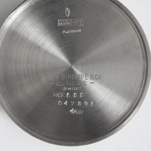 Vintage Patek Philippe Platinum Pocket Watch Ref. 600