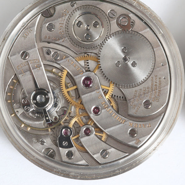 Vintage Patek Philippe Platinum Pocket Watch Ref. 600