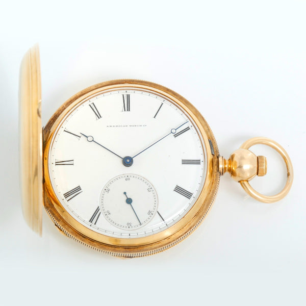 Waltham Presidential Presentation Model 1862 18K Yellow Gold Pocket Watch