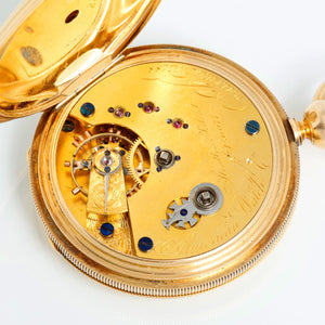 Waltham Presidential Presentation Model 1862 18K Yellow Gold Pocket Watch