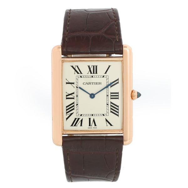 Cartier Tank Louis XL Rose Gold Manual Winding  Men's Watch  W1560017