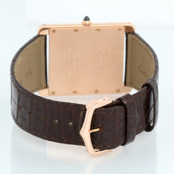 Cartier Tank Louis XL Rose Gold Manual Winding  Men's Watch  W1560017