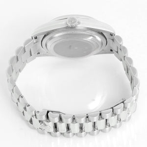 Rolex President Day-Date Platinum Men's Watch 118206 Silver Dial