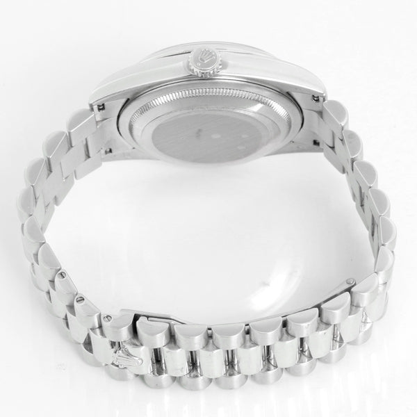 Rolex President Day-Date Platinum Men's Watch 118206 Silver Dial