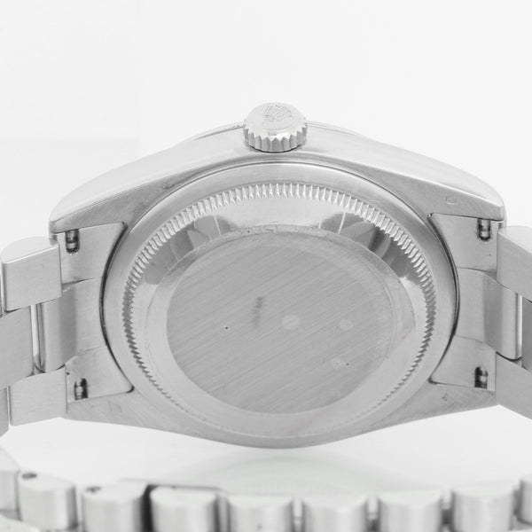 Rolex President Day-Date Platinum Men's Watch 118206 Silver Dial