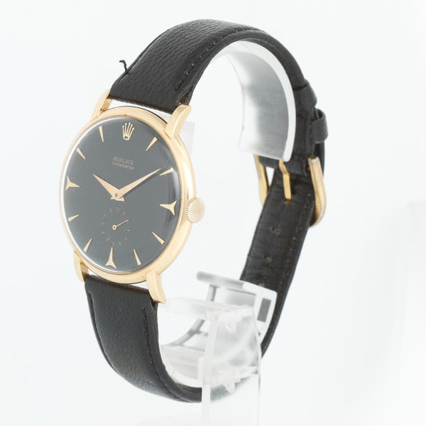 Vintage Rolex Precision 18k Yellow Gold Men's Watch Ref 9082