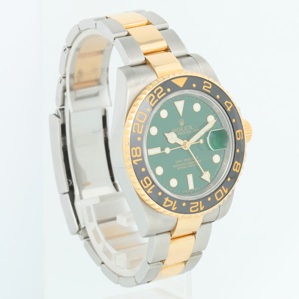 Rolex GMT-Master II 2-Tone Men's Watch with Green Dial  116713