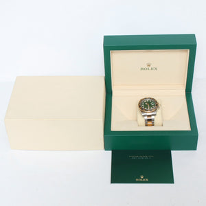 Rolex GMT-Master II 2-Tone Men's Watch with Green Dial  116713